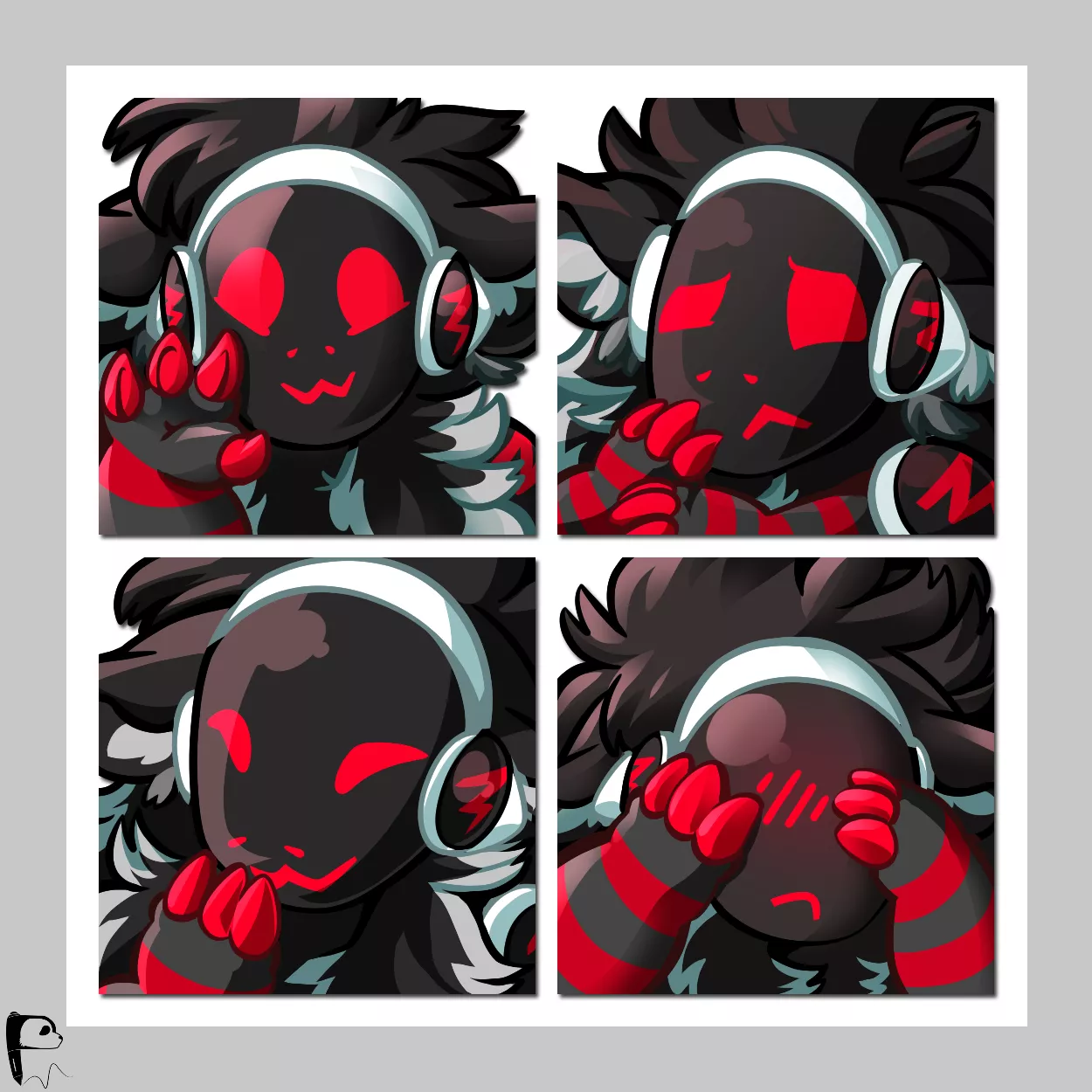 Protogen Emotes Commission | Art by Me (@pandoodle_arts)