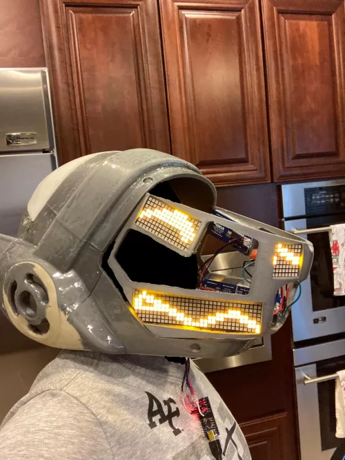 Protogen head I’m making! Credits in comments!