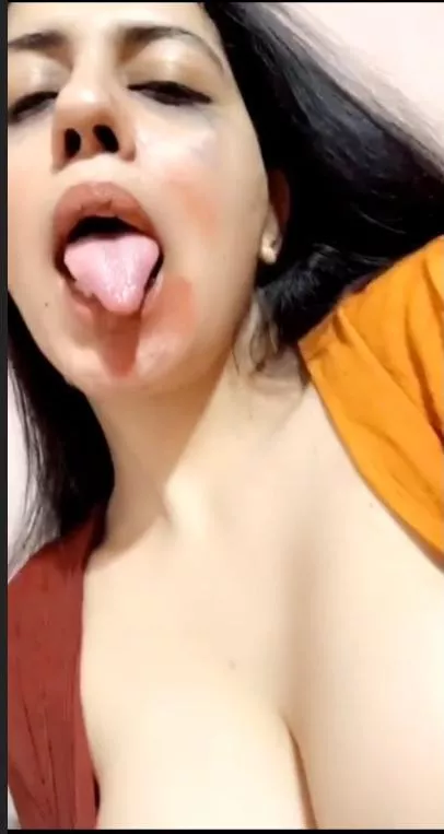 Punjabi girl who loves to keep tongue out. More in comments.