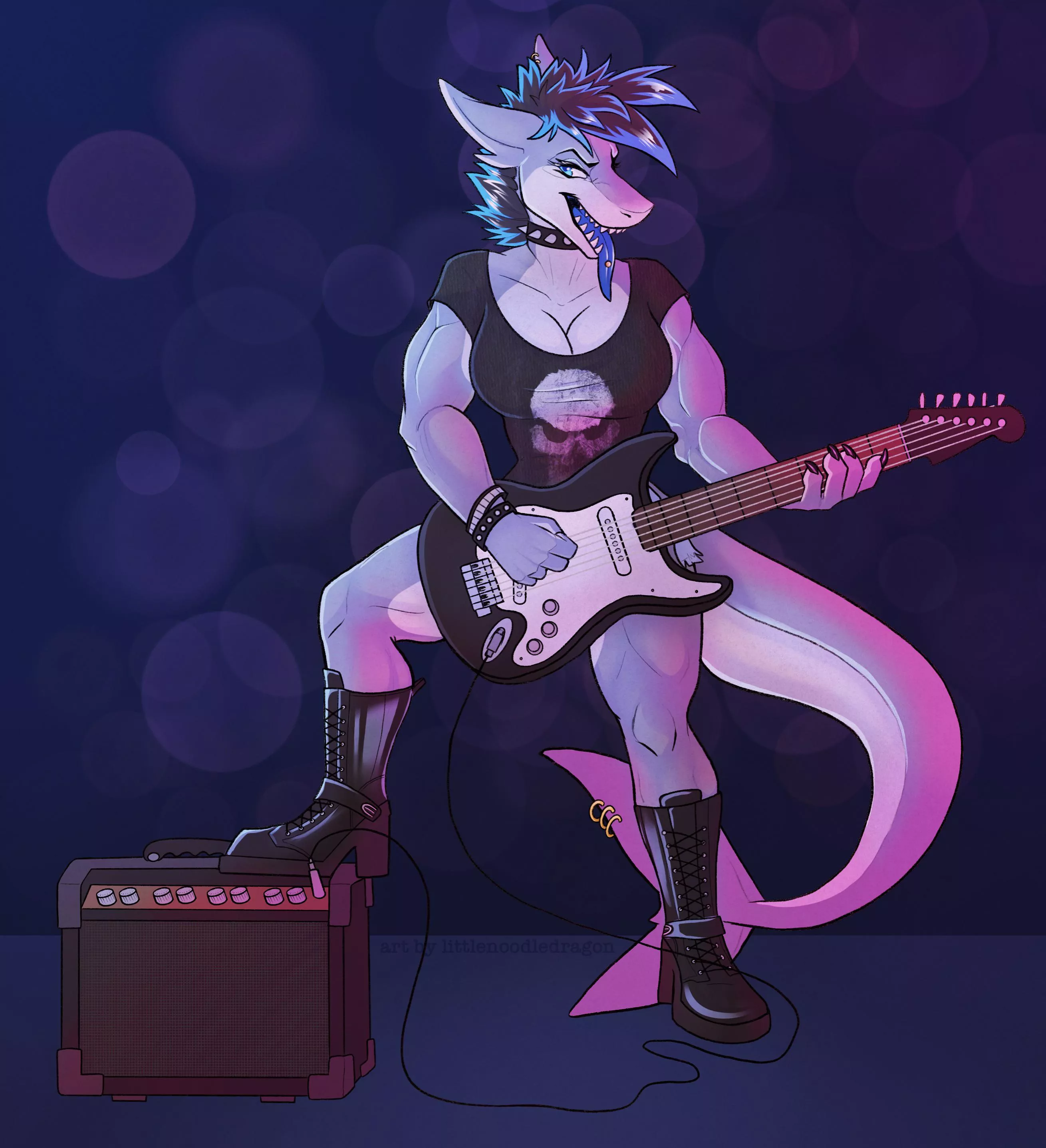 Punks not dead! [comm art by me, littlenoodledragon]