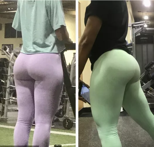 Purple or Green? Which one looks better on me babes? [OC]