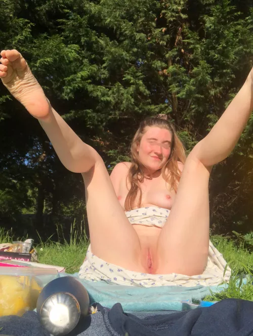 Pussy out in the park 🐱