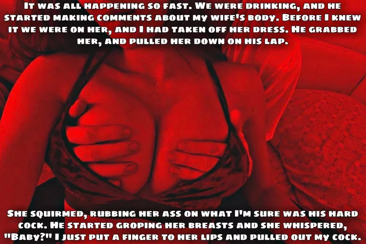 Put a finger to her lips...