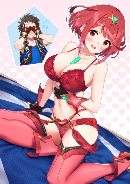 Pyra showing off lingerie Pyra showing off lingerie