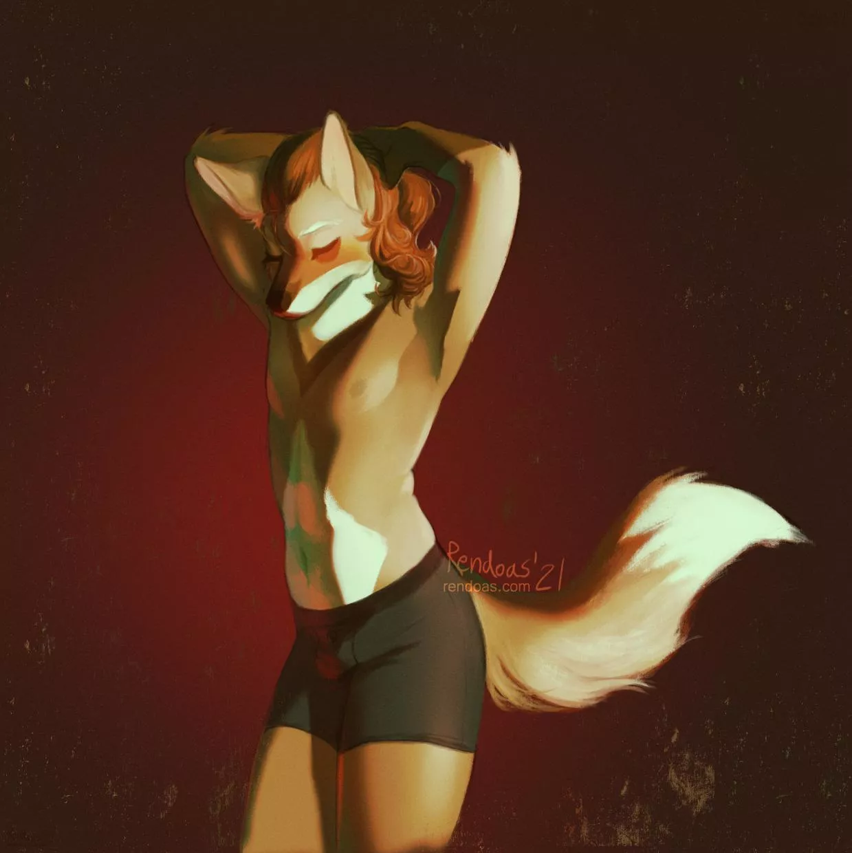 Maned Wolf Furry Porn - Q i painted a pinup of my partners maned wolf nudes in furry | Onlynudes.org