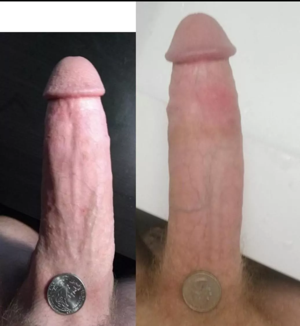 Quarter Challenge! Me (right) vs. u/Ruinouspower(left) Quarter Challenge! Me (right) vs. u/Ruinouspower(left)