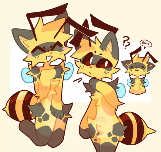 quick beecat doodles [ art by me @zestylemonss on twitter ]
