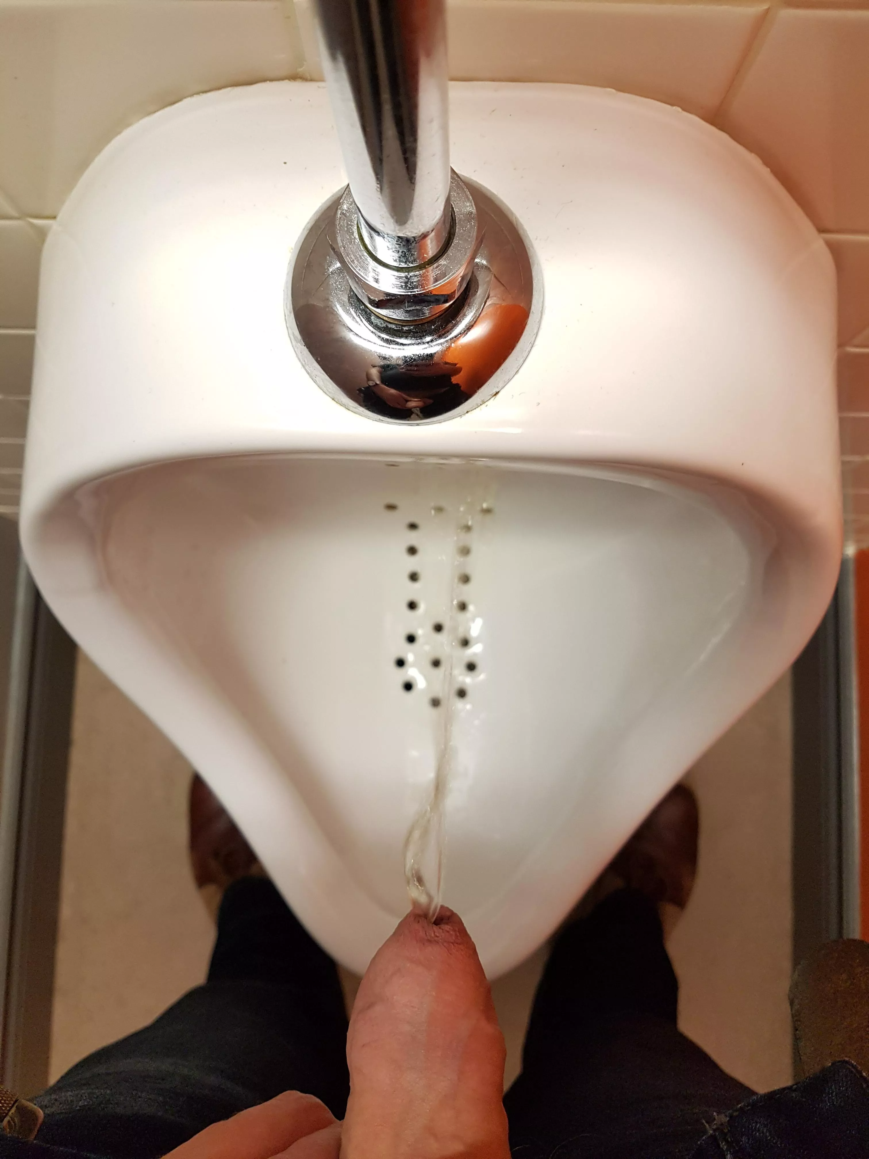 Quick piss at work Quick piss at work