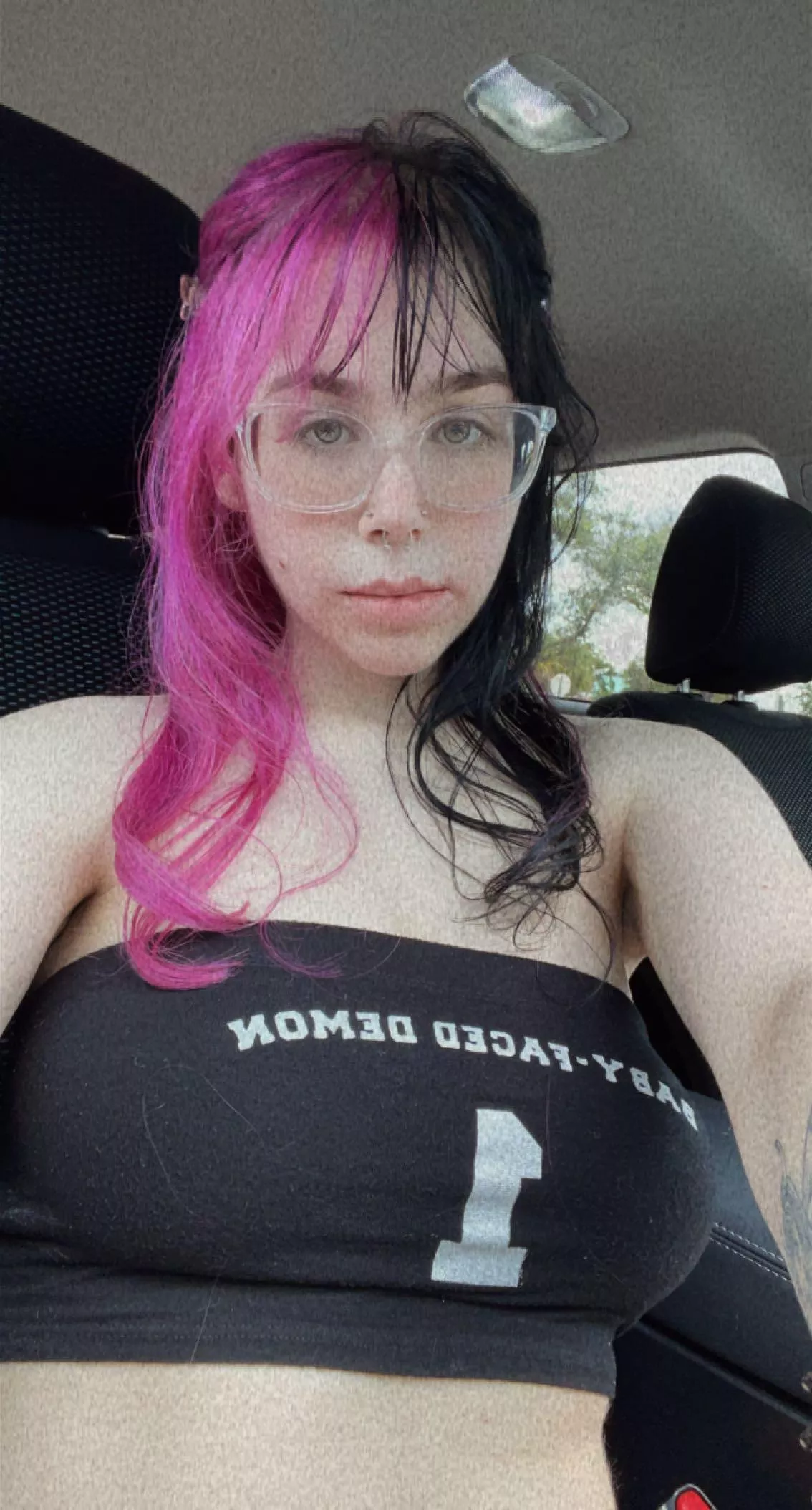 quick tube top car selfie quick tube top car selfie