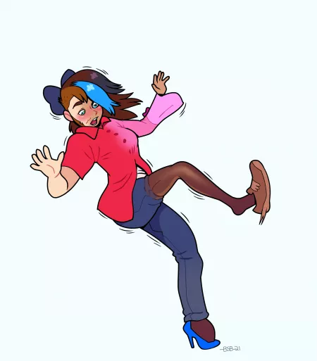 Quite a fall by Blackshirtboy