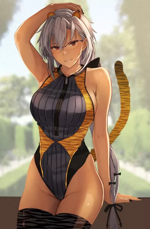 Racing tiger. [Kantai Collection]