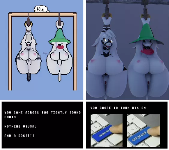 [Ralsei | Asriel Dreemurr] RTX on (ghostoast)