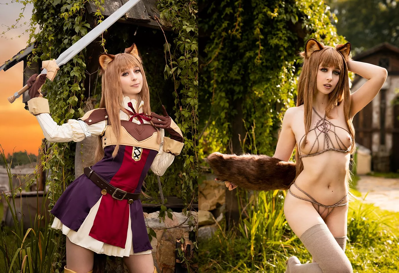 Raphtalia on/off by gumihohannya Raphtalia on/off by gumihohannya