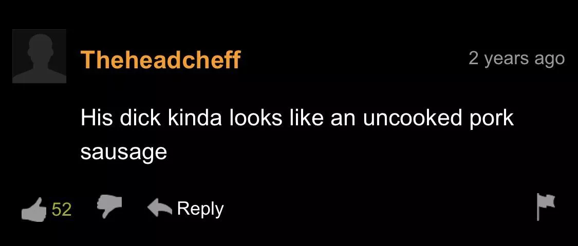 Rare Insult in the PornHub Comments Rare Insult in the PornHub Comments