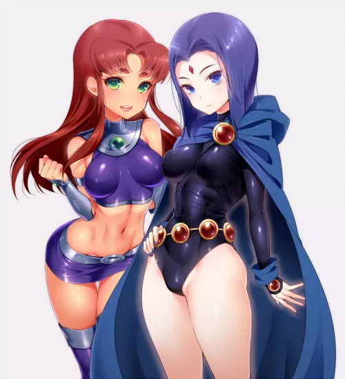 Raven and Starfire get a much needed Makeover Raven and Starfire get a much needed Makeover
