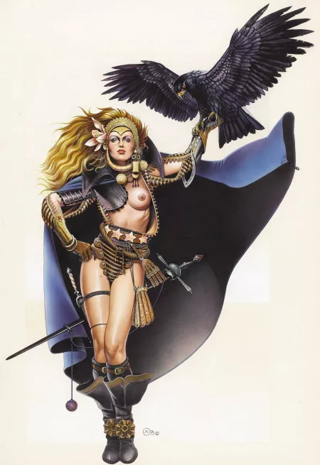 Raven Woman by Chris Achilleos (1977) Raven Woman by Chris Achilleos (1977)
