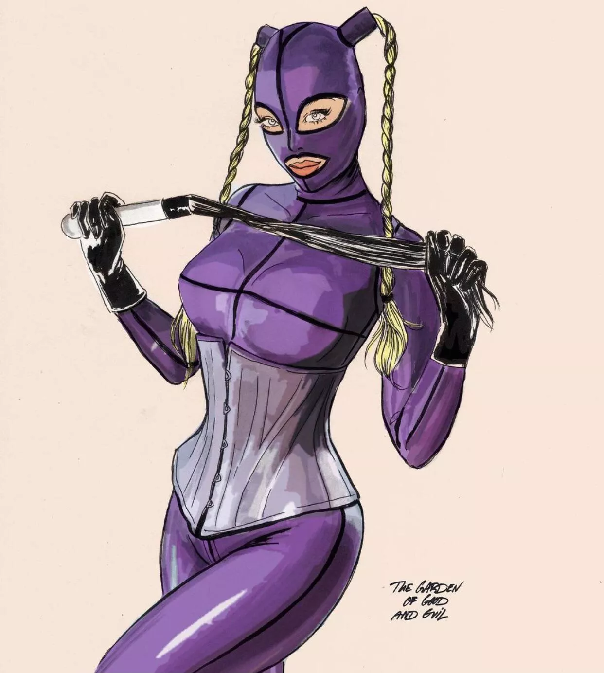 Ready for Saturday Night 😈 if you like this kind of illustration follow me on Instagram @thegardenofgoodandevil