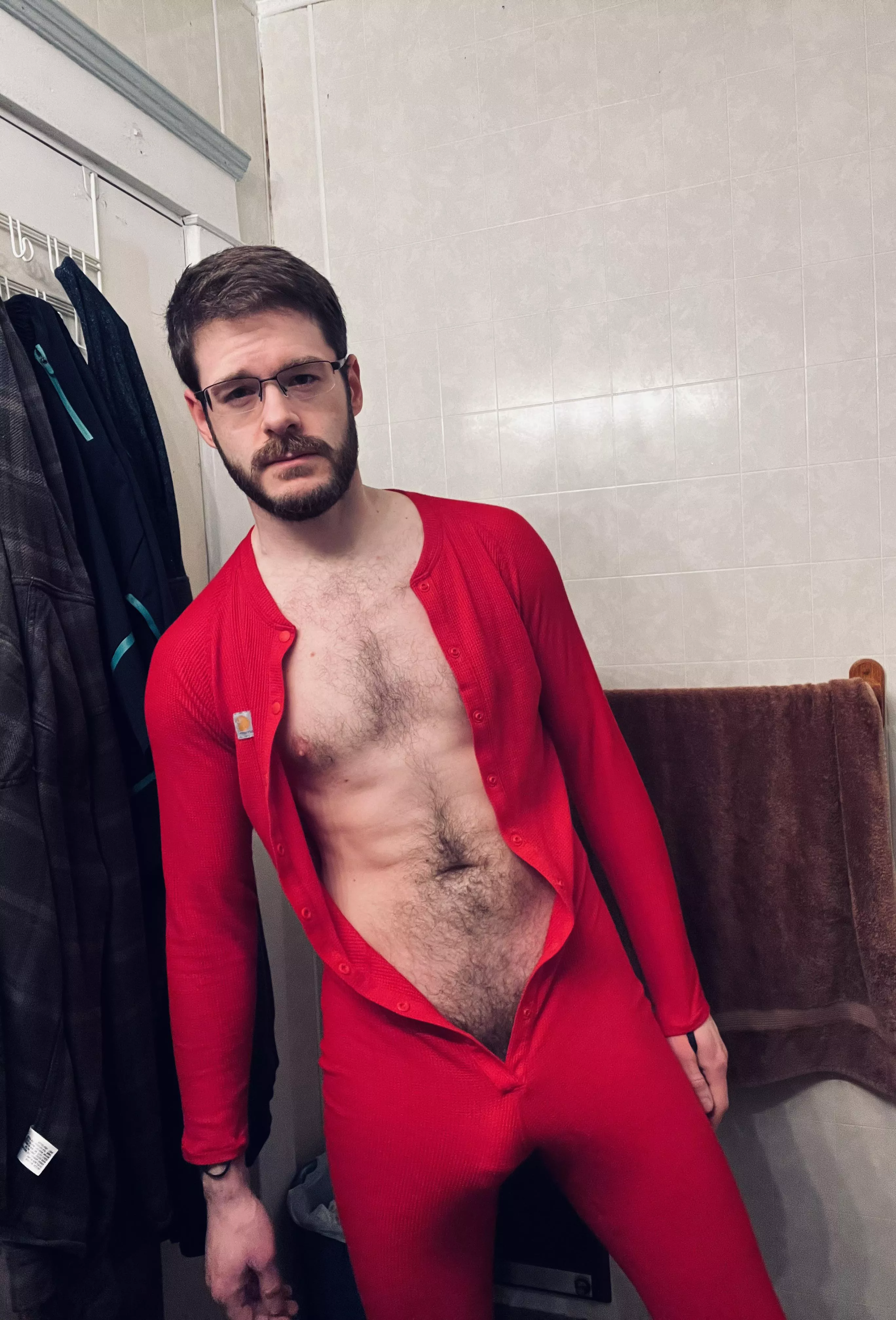 Ready for the cold work day.