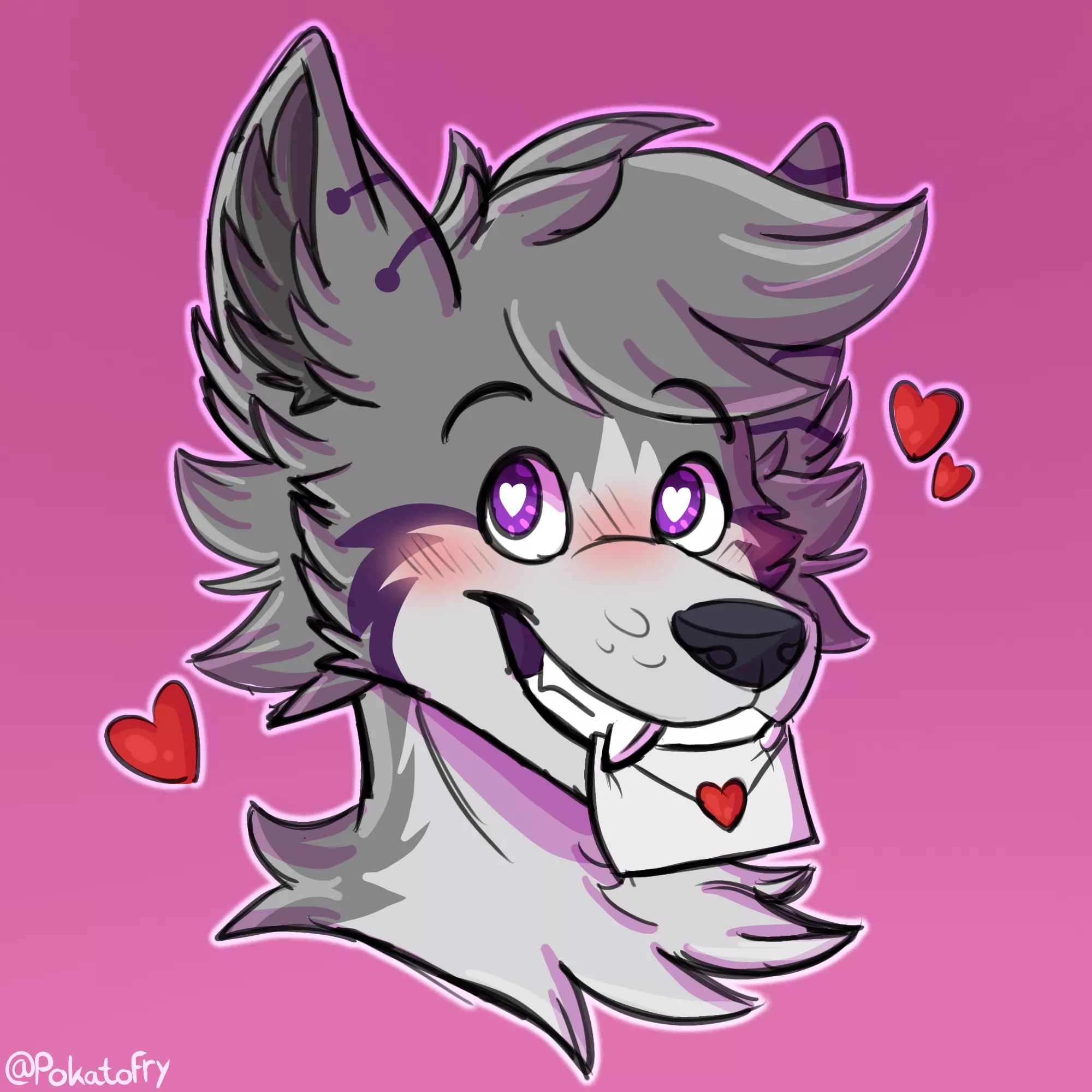 Ready for valentines day! 💖💘 (Art by me, @PokatoFry on Twitter)