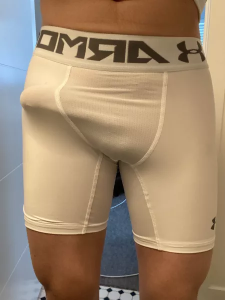 Ready to burst out of my shorts Ready to burst out of my shorts