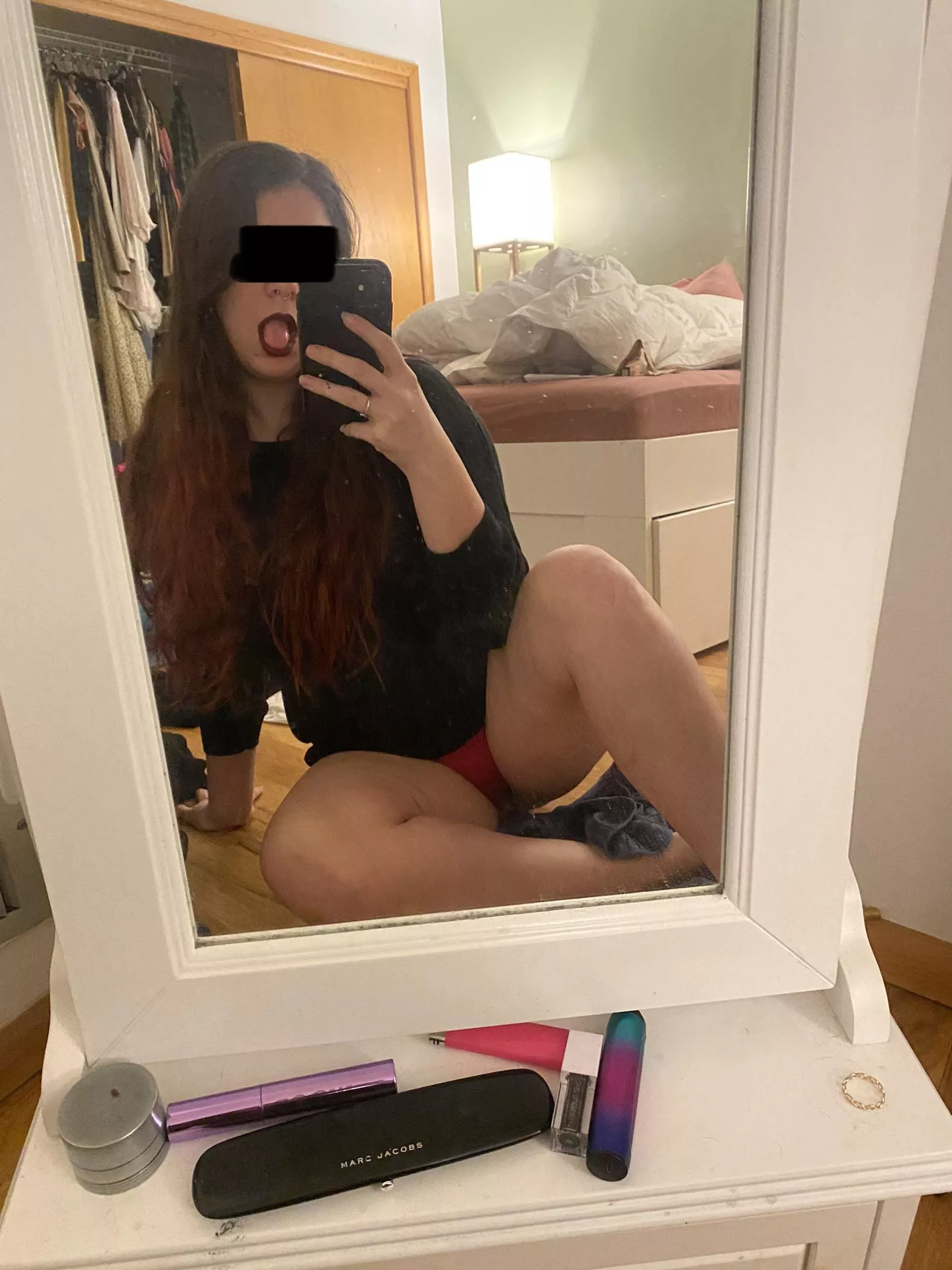 ready to have my lipstick ruined (f)