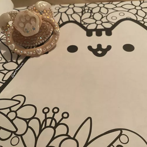 Really big sad tonight, so coloring and the paci my friend gifted me are on the agenda. 🥺 I wish I could mail order a hug right now.