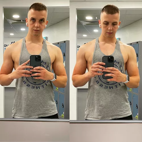 Really felt good about my body in the gym today 🤙🏻