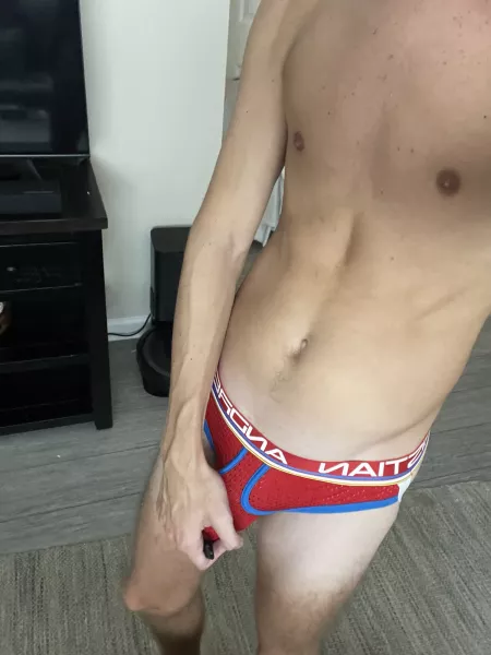 Really want someone to bend me over and break in this new jock