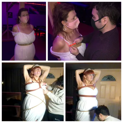 Recreating our first rope scene for our anniversary 🥰🥰🥰