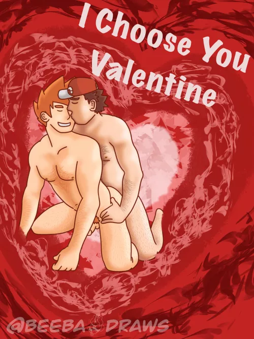 Red and Rival valentine - Beebadraws