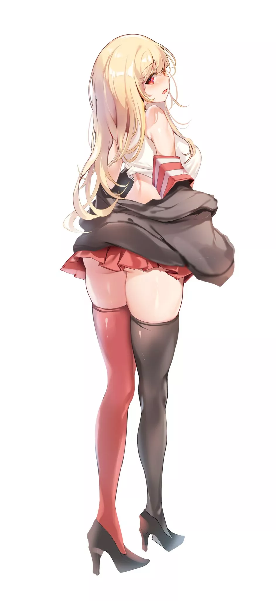 Red & black thigh-highs Red & black thigh-highs