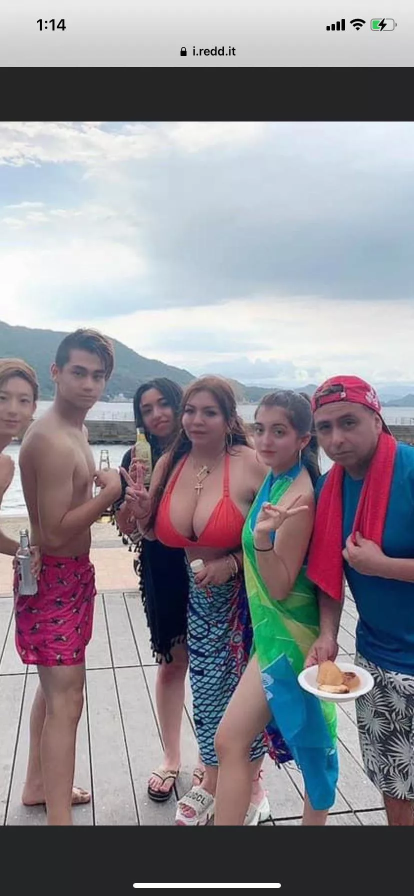 Red looks good on her Red looks good on her