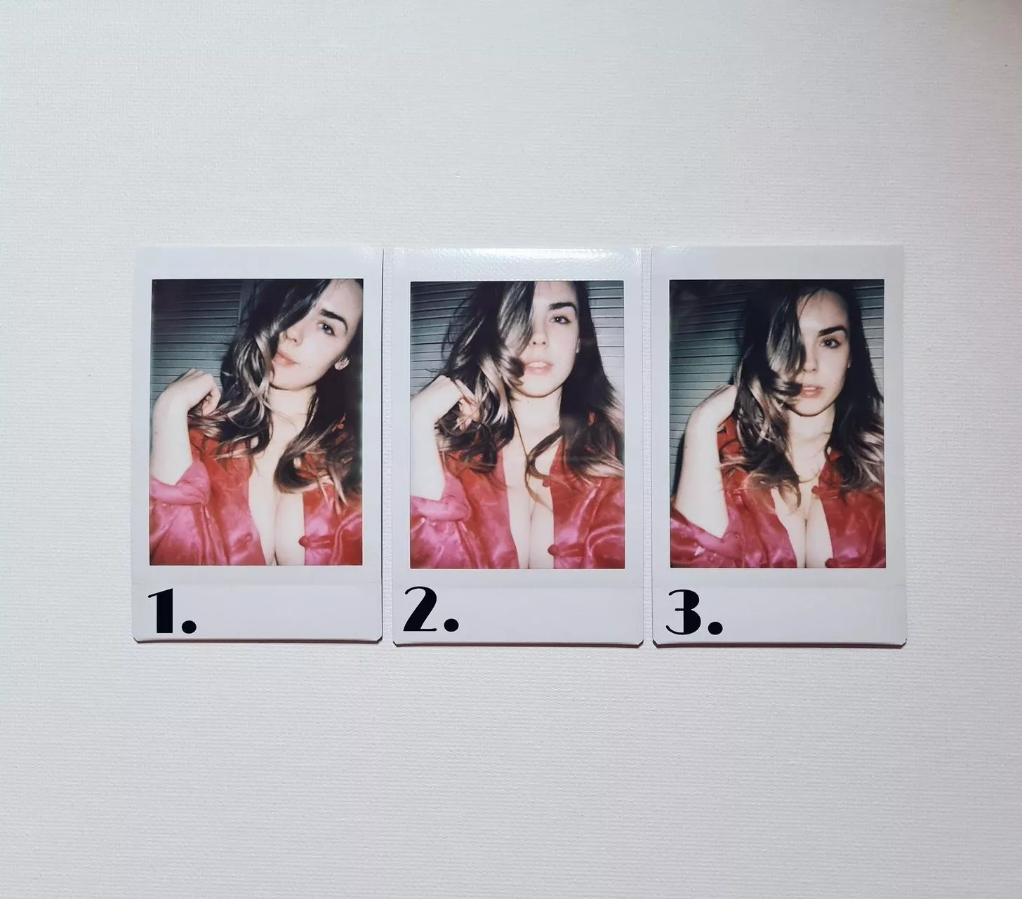 red PJ’s polaroids