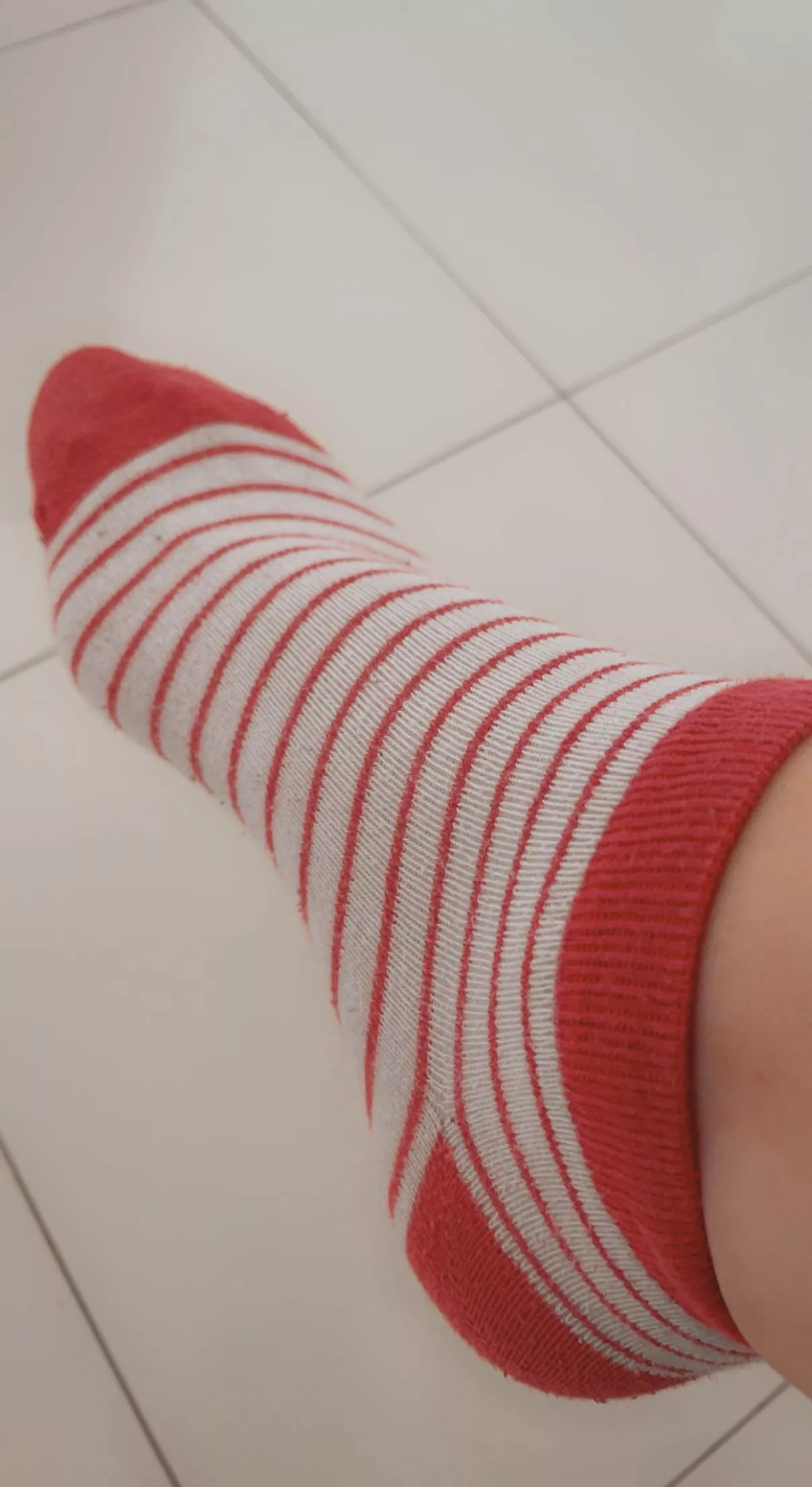 Nude Striped Socks Pics