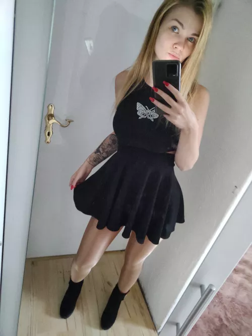 red thong under the dress or none at all? red thong under the dress or none at all?