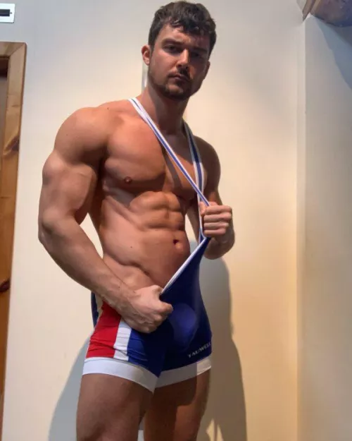 “Red , white and blue” …