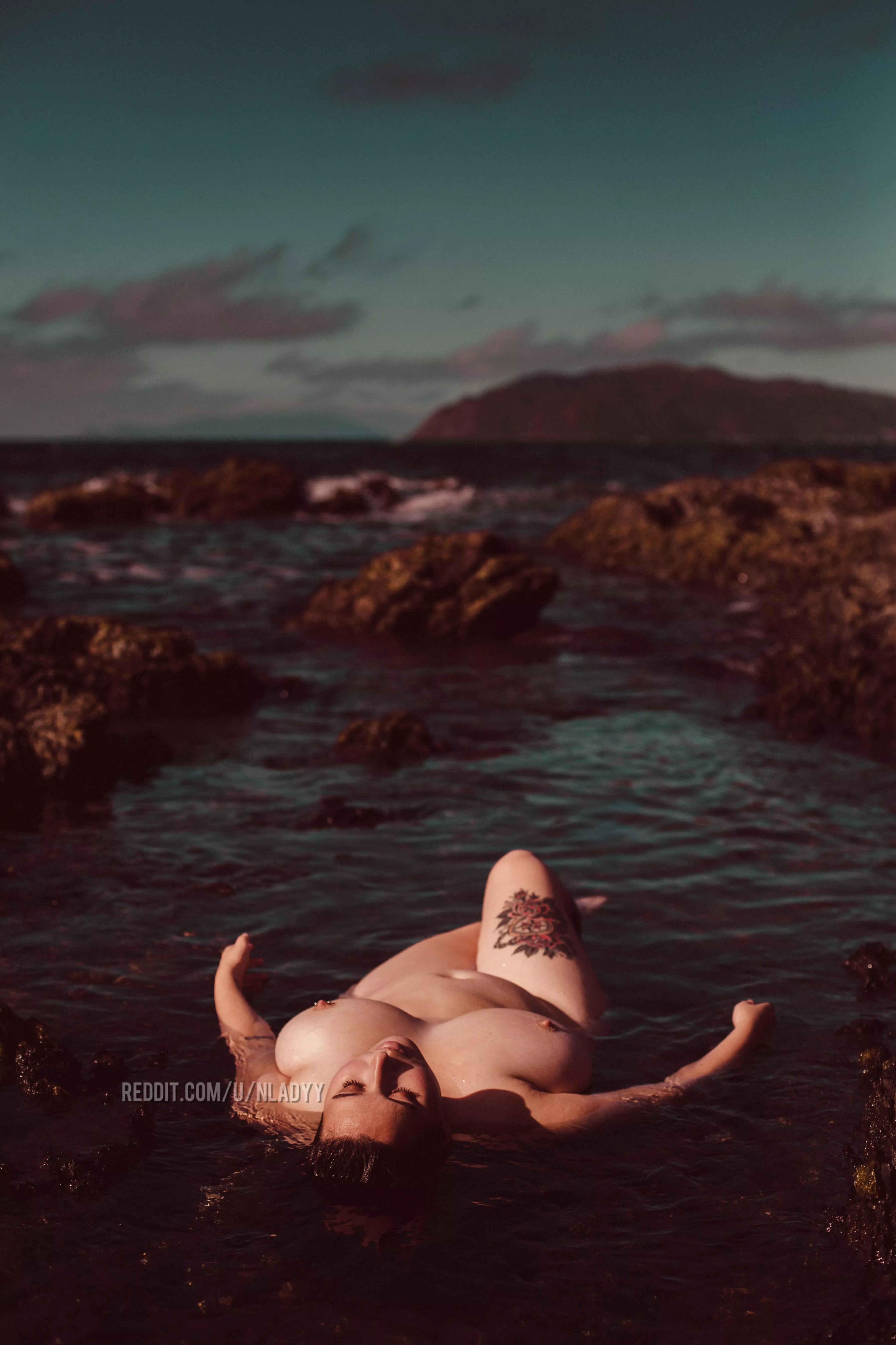 Refreshing break after a walk