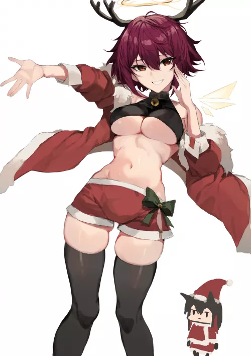 Reindeer Exusiai by (Molyb) [Arknights]