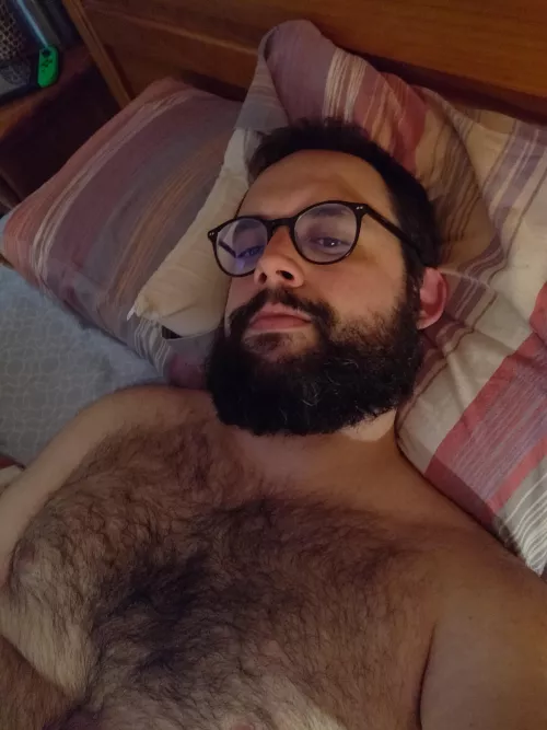 Relaxing at bed after a long day!