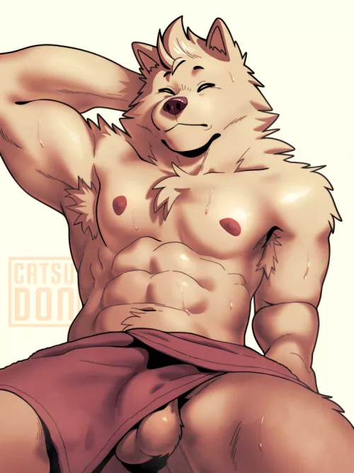 Relaxing in a Sauna (Catsudon) Relaxing in a Sauna (Catsudon)