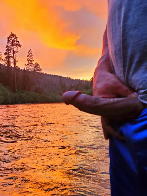 Releasing Jr on a sunset hike.