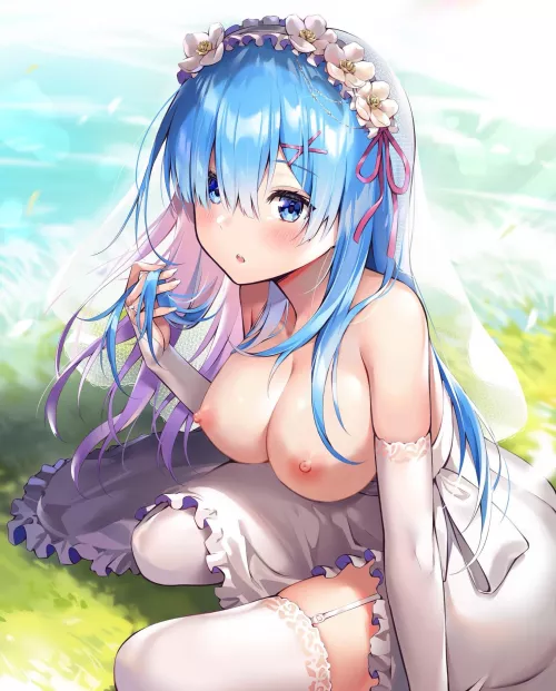 Rem as a beautiful bride Rem as a beautiful bride
