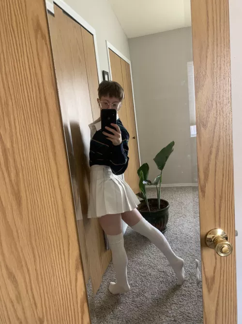 Remember friends: mini skirts and thigh highs are for guys too. Until next time.