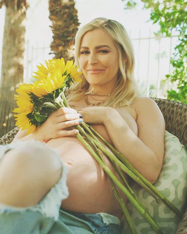 Renee Paquette and Sunflowers Renee Paquette and Sunflowers
