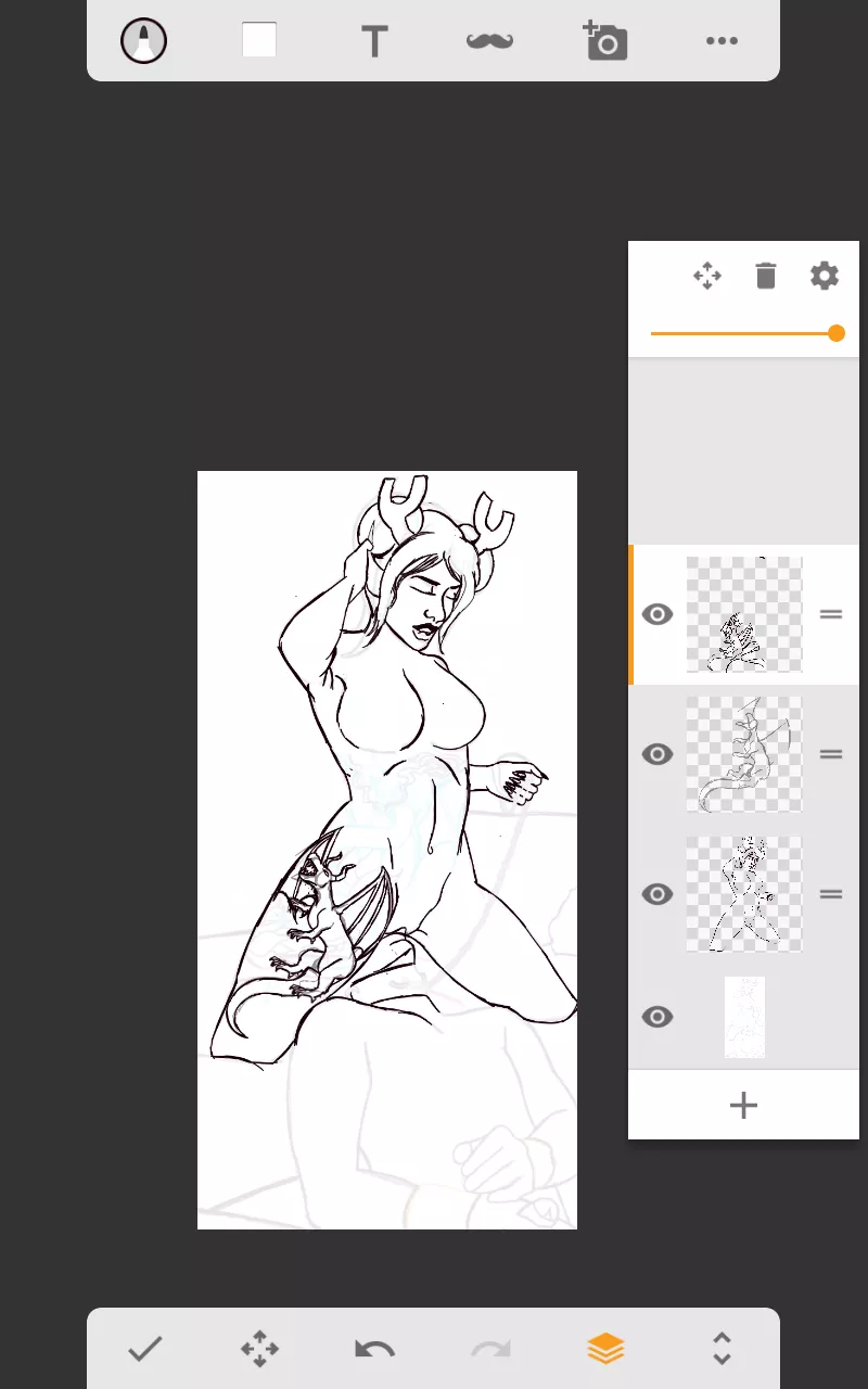 Revamping an old sketch featuring : an oc I don't remember