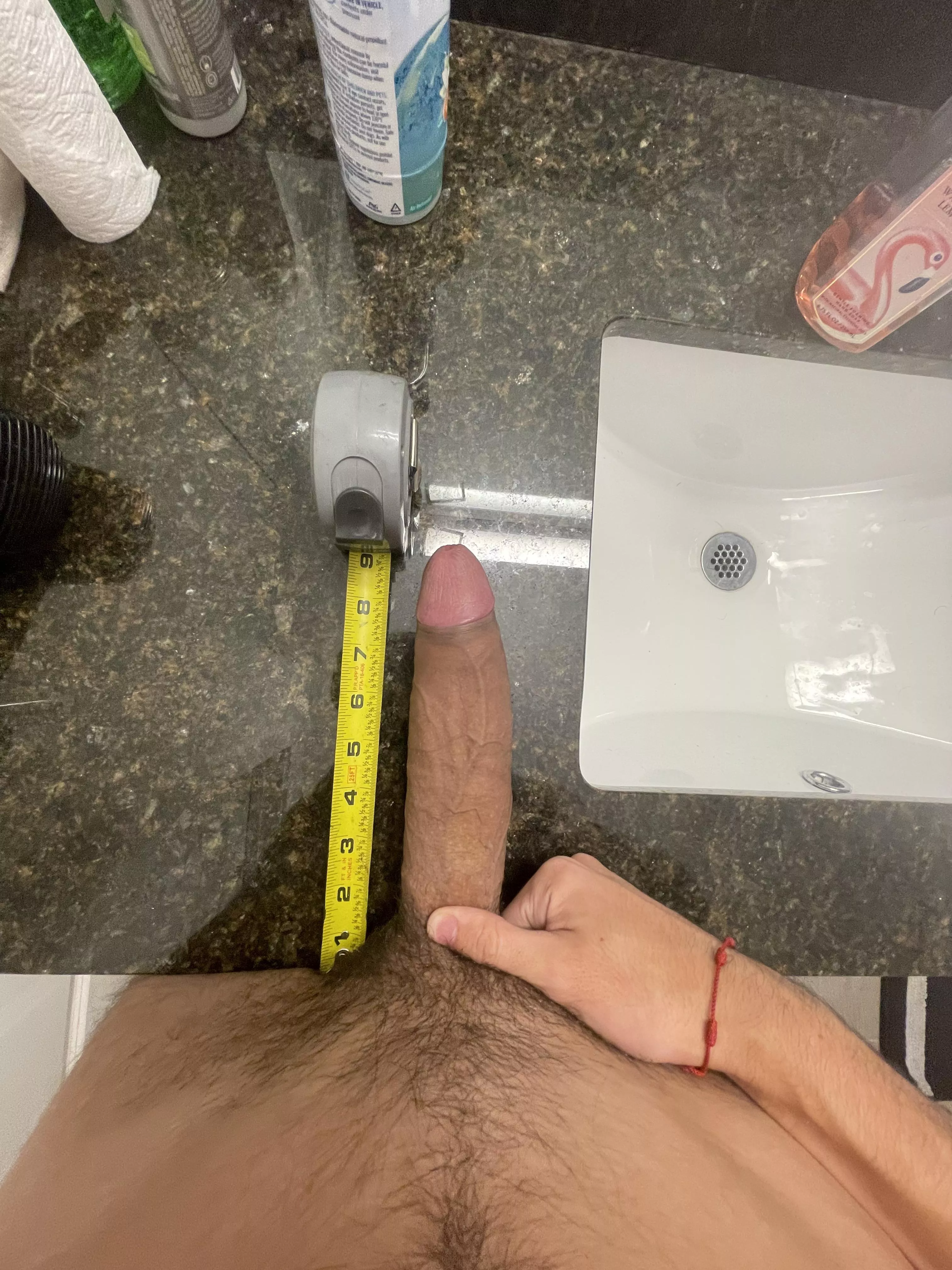 Revealing the size of my cock Revealing the size of my cock