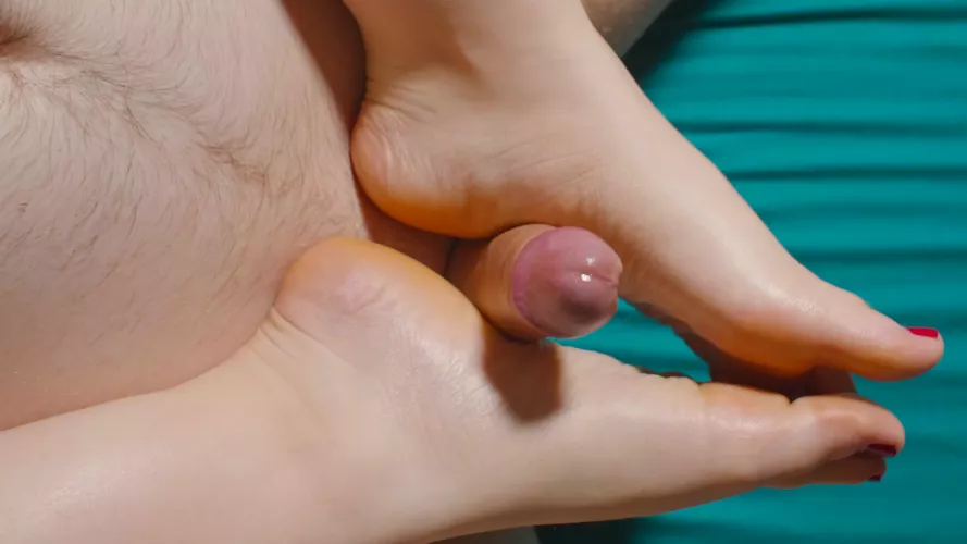 Reverse footjob anyone?