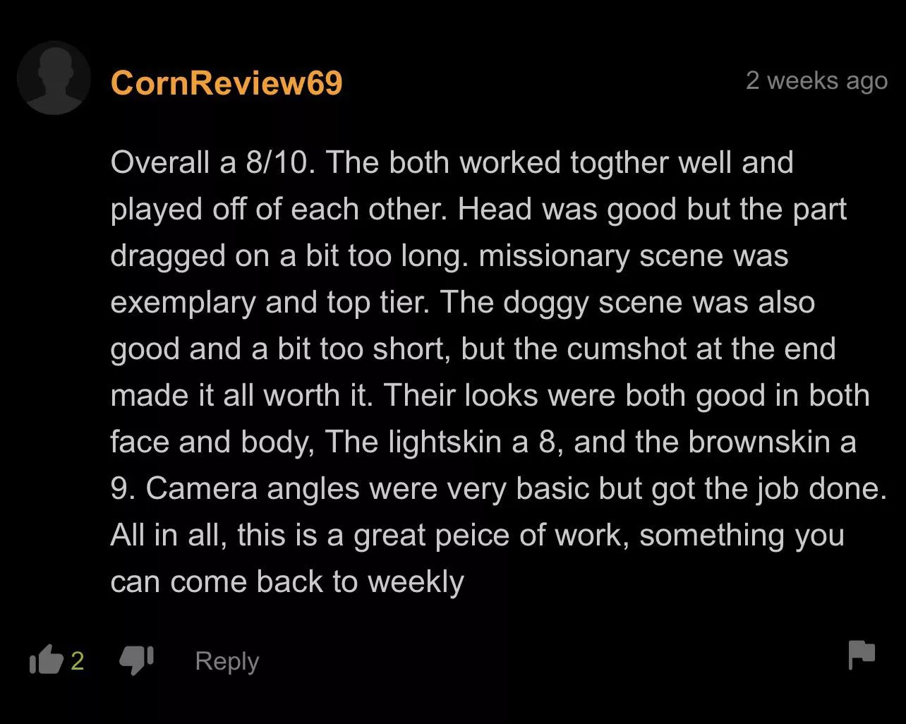 Review from a man of culture Review from a man of culture