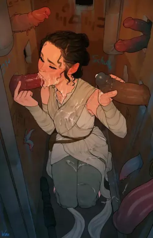 rey sucks some alien dick