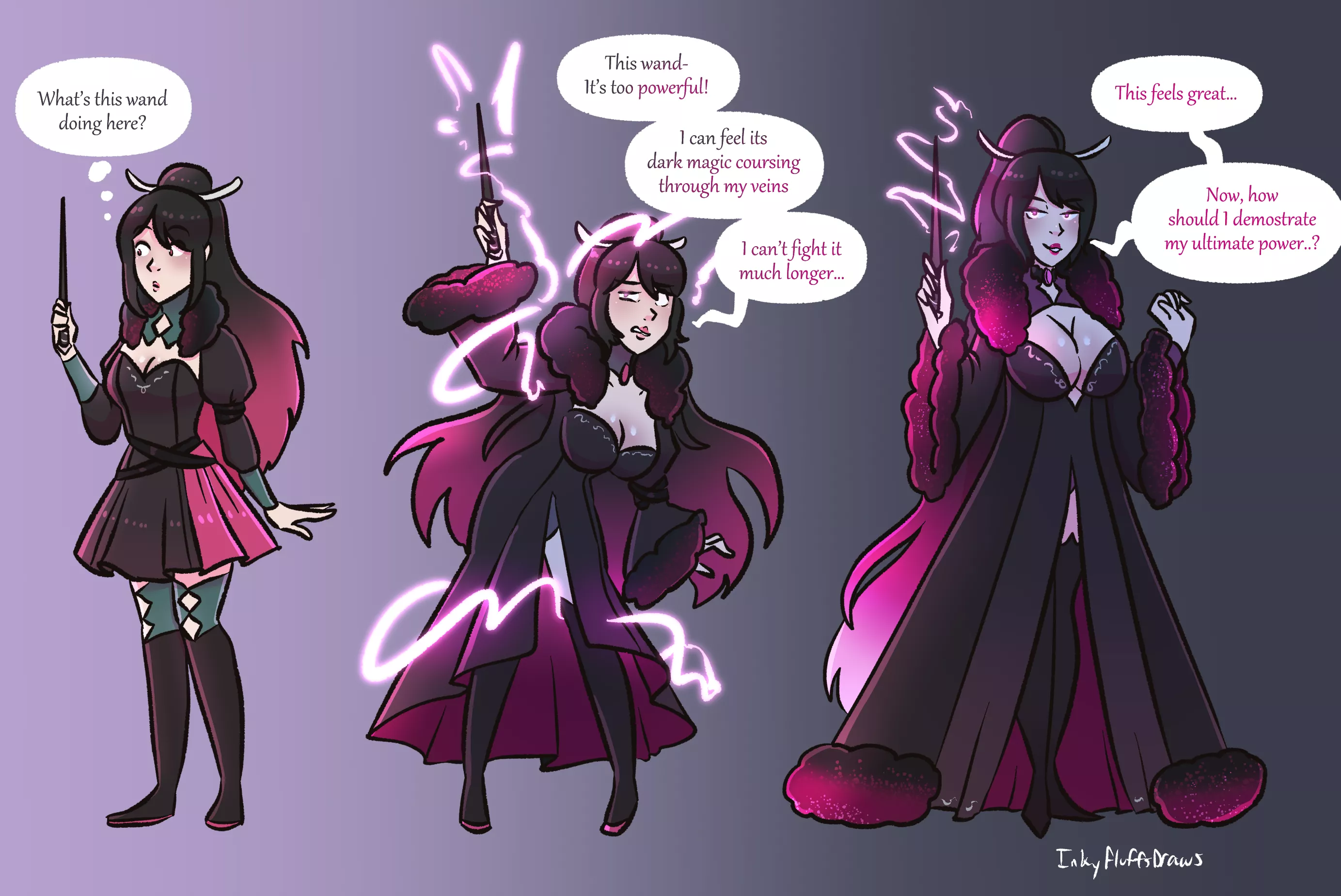 Riena and the Magic Wand by inkyfluffdraws(Corruption) Riena and the Magic Wand by inkyfluffdraws(Corruption)